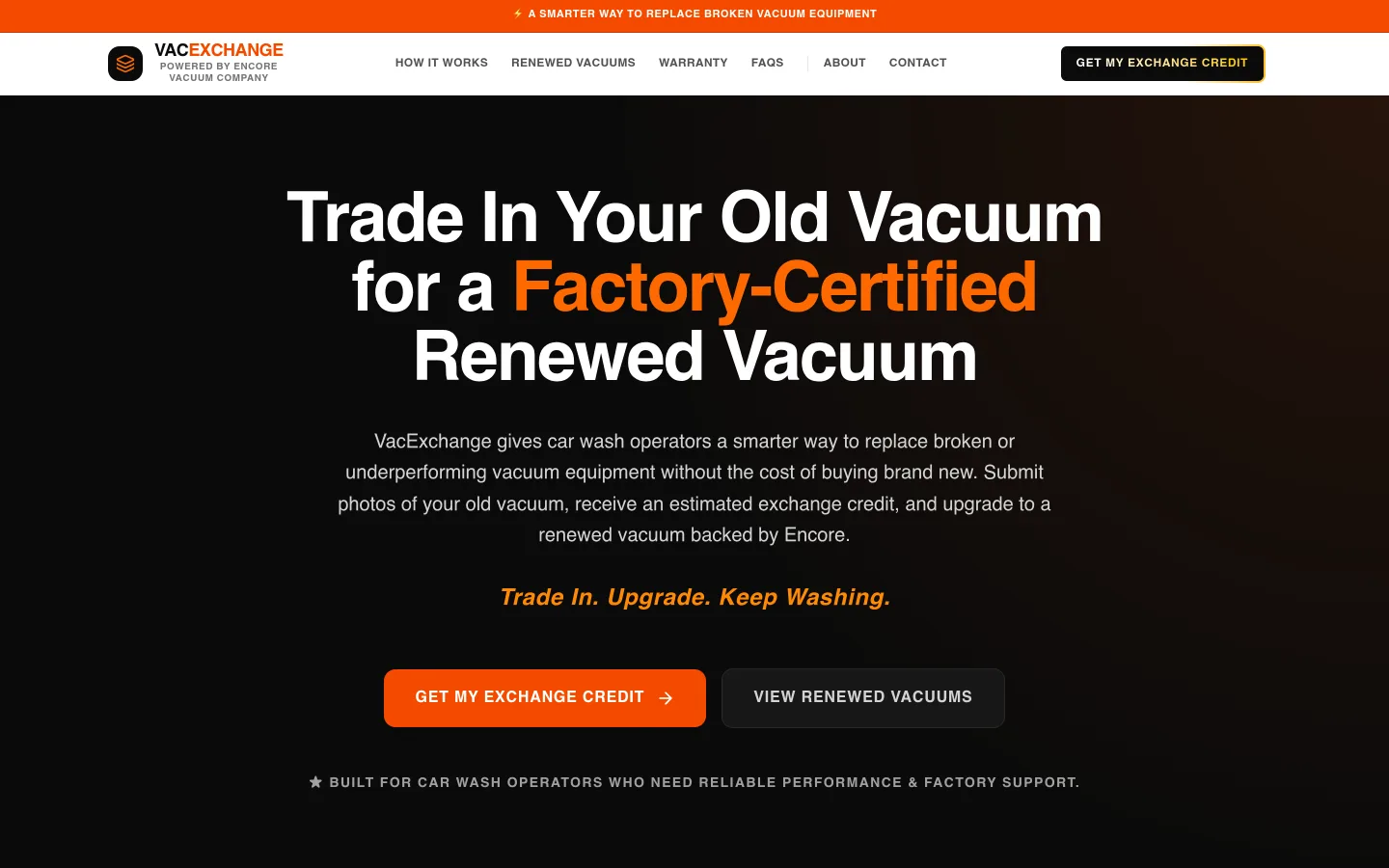 VacExchange website